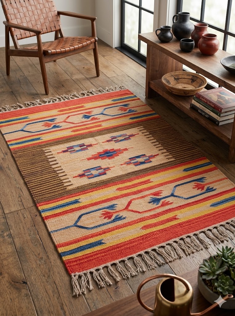 A beautifully styled room with eenetyb handcrafted goods